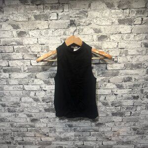 EUC Madden NYC Women's High Neck Tank Top Black Size Medium